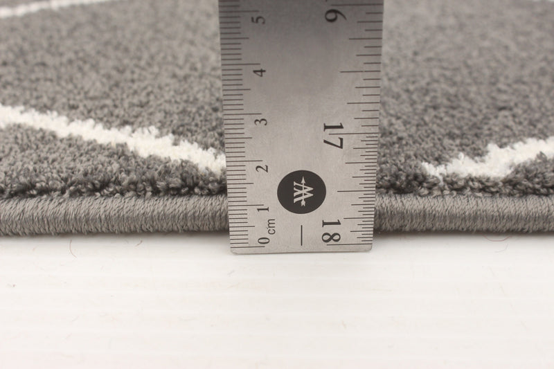 August Dark Grey-White 7'10\" x 10'2\" Area Rug