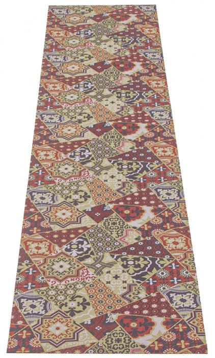 Bellezza Red-Green Area Rug - 2'2\" x 50'0\"