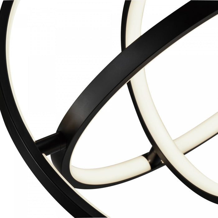 Sienna 30 W LED Black Orb Pendant
