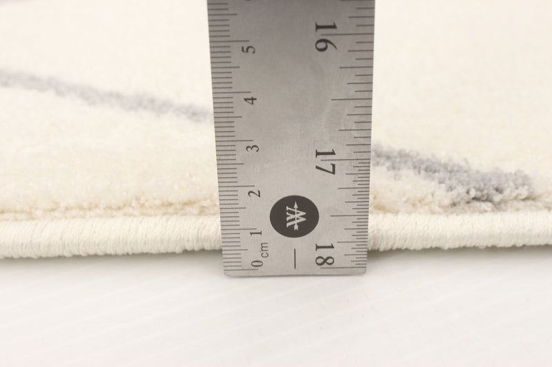 August White-Grey 6'7\" x 9'6\" Area Rug
