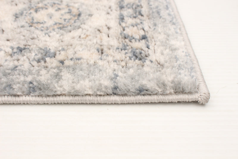 Octavian Tabriz Blue-Ivory Area Rug - 6'7\" x 9'6\"