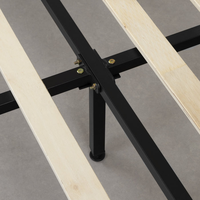 Fusion Full Complete Upholstered Bed - Soft Grey