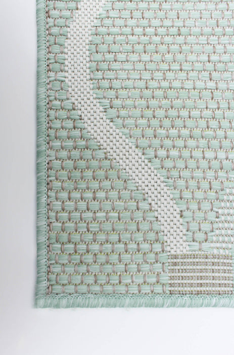 Neisha Abstract Mint Rug 5'3\" X 7'3\" Area Rug