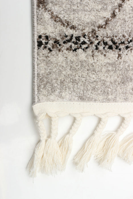 Vera Aztec Ivory/Grey Area Rug - 5'2\" x 7'5\"