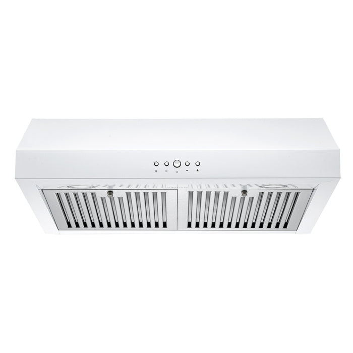 Ancona 30\" Ducted Under Cabinet Range Hood - AN-18042WH