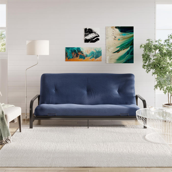 DHP Jayce 6\" Polyester-Filled Full Futon Mattress - Blue