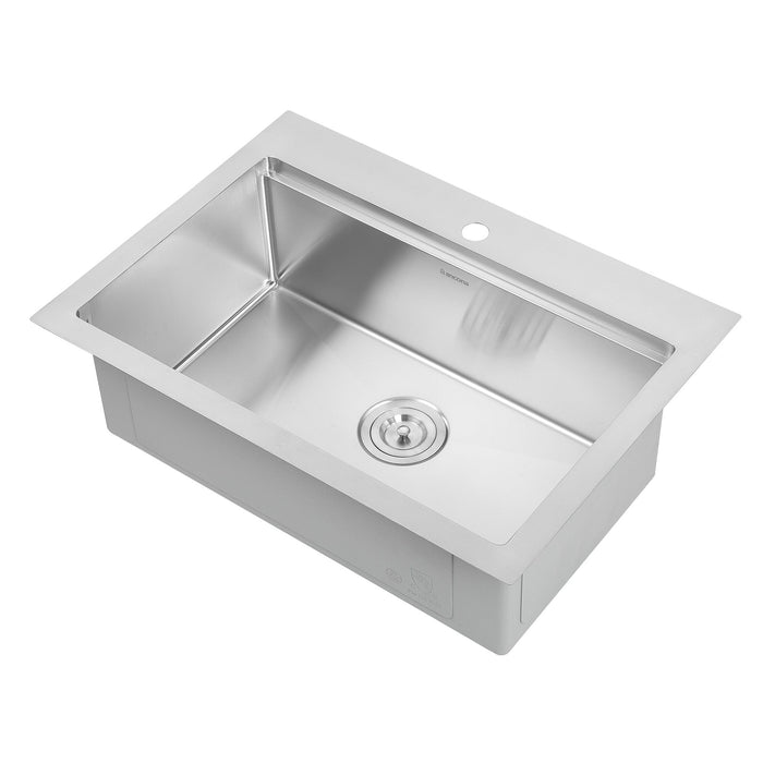 Ancona 28\" Dual Mount Workstation Kitchen Sink - AN-33104