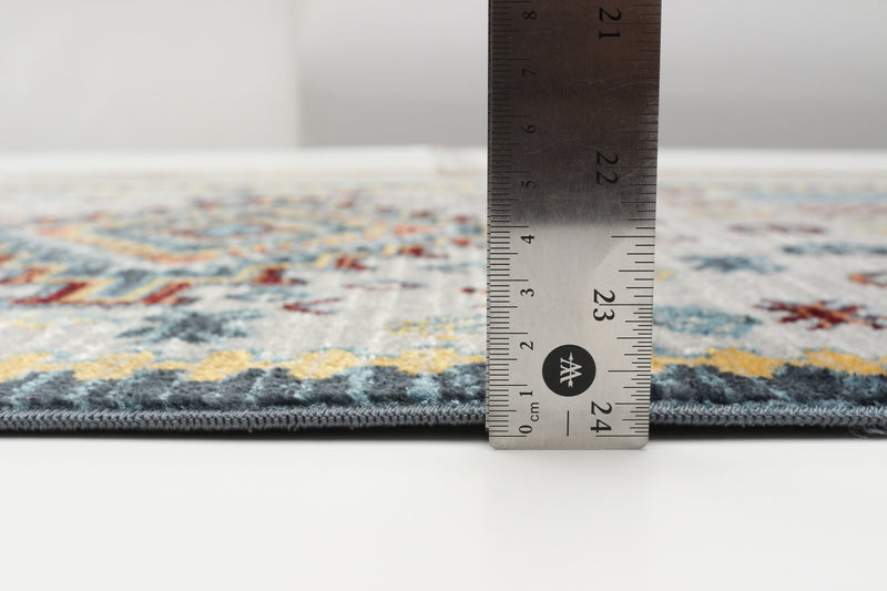 Gypsy Grey Machine Washable Area Rug - 2'6\" x 8'0\"