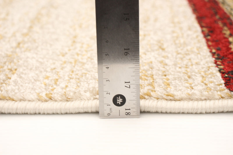 Aya Ivory-Red Area Rug - 7'10\" x 10'2\"