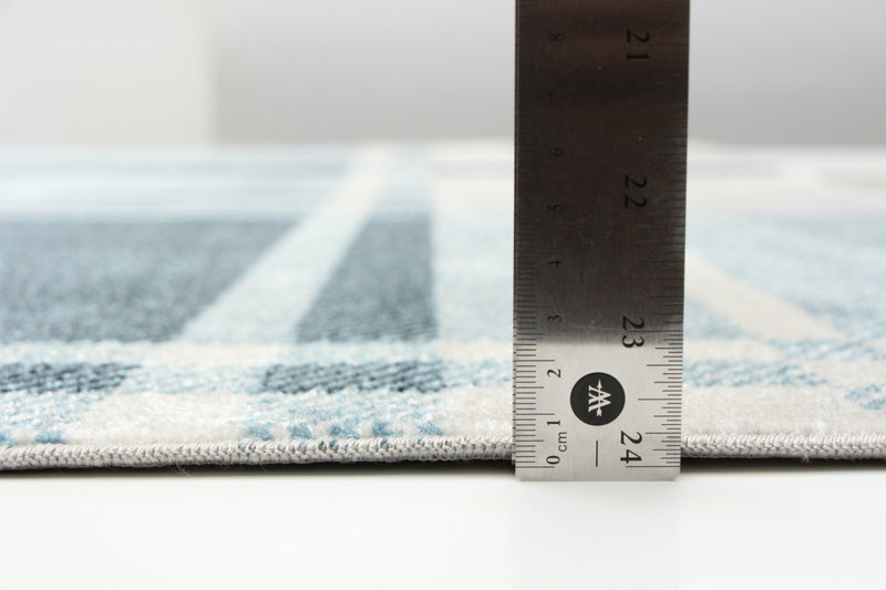 Roma Blue Machine Washable Area Rug - 5'0\" x 7'0\"
