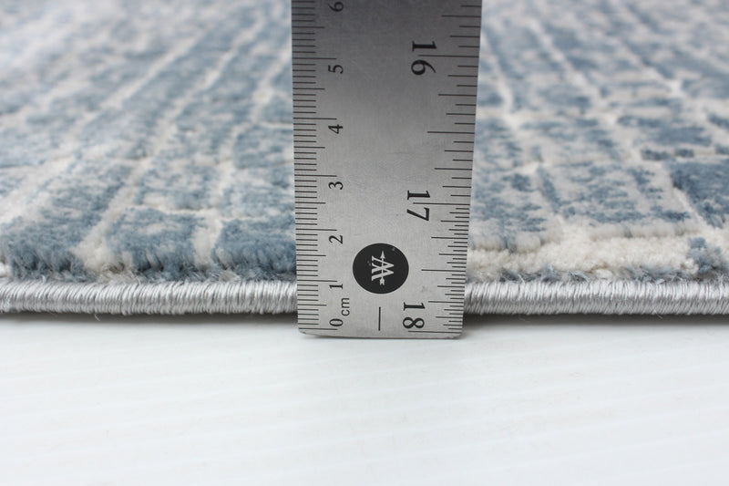 Kecia Blue/cream Rug 8'0\" X 10'0\" Area Rug