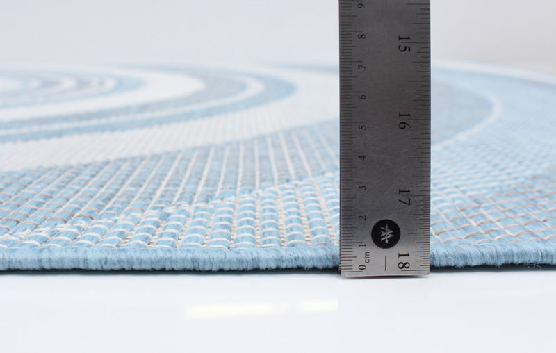 Neisha Modern Light Blue Rug 6'7\" X 9'6\" Area Rug