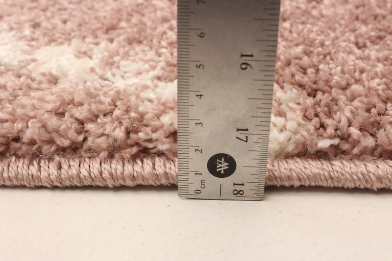 Serafina Pink Shag 3'11\" x 6'0\" Area Rug