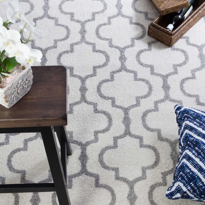 Lav Lat White 3x5 Area Rug