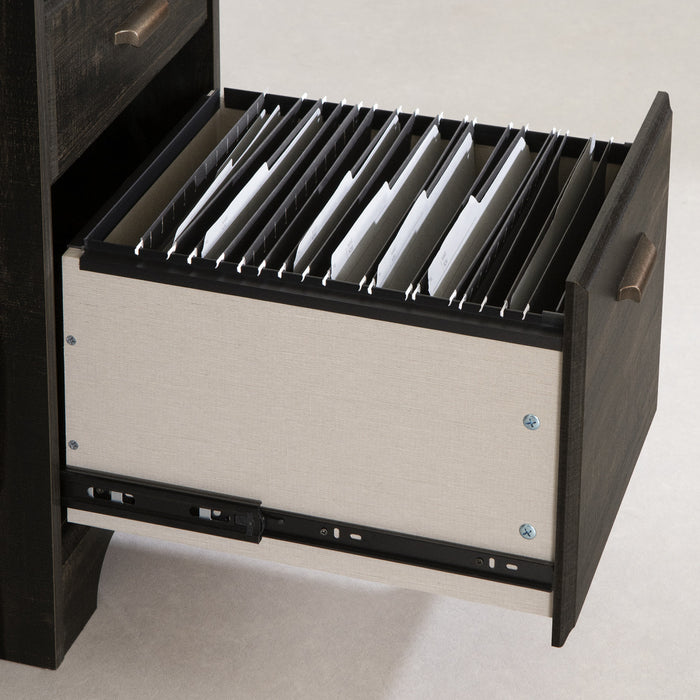 Versa Desk with Hutch - Rubbed Black 