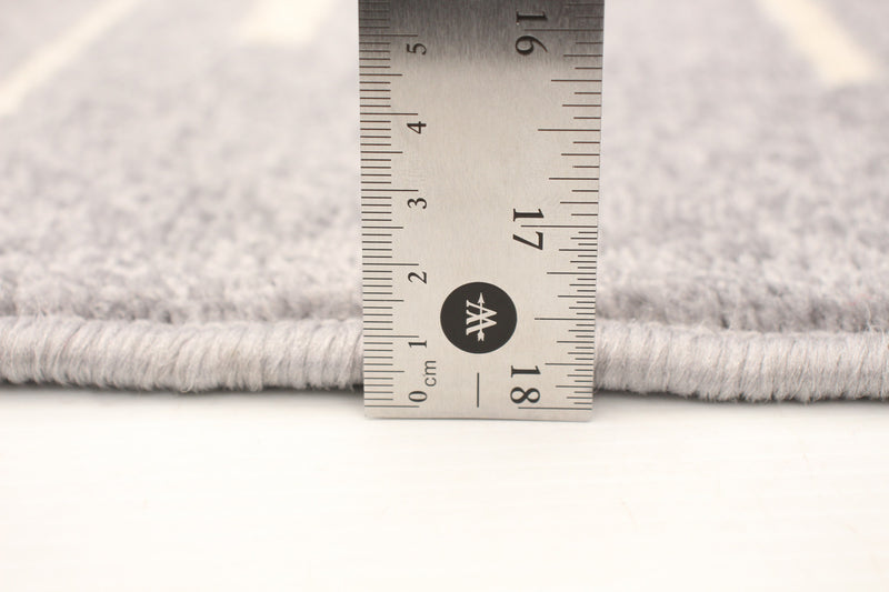 Faith Silver-Cream Area Rug - 3'11\" x 5'7\"