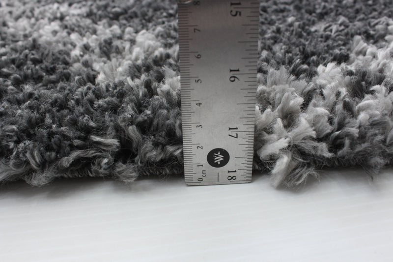 Helma Stark Dark Grey Shag 3'11\" X 5'11\" Area Rug