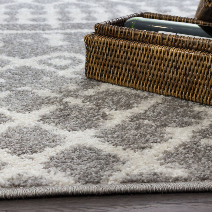 Lavan L Grey Mor 3x5 Area Rug