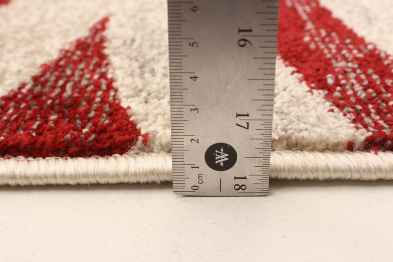 Arusha Ivory / Red 6'7\" x 9'6\" Area Rug