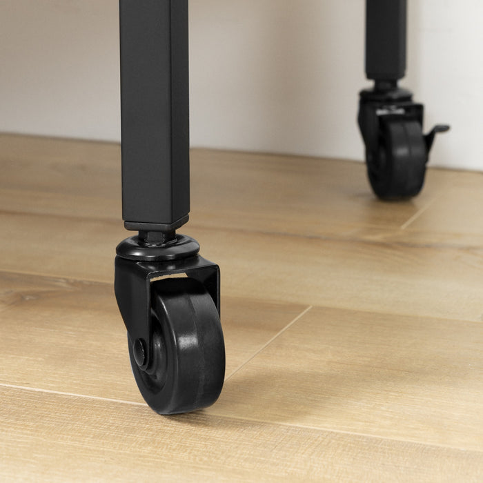 Maliza Bar Cart With Wine Bottle Storage And Wine Glass Rack - Faux Carrara Marble