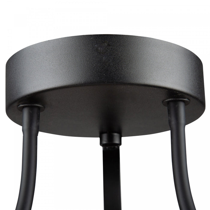 Ara 24 W LED Black Semi-Flush Mount