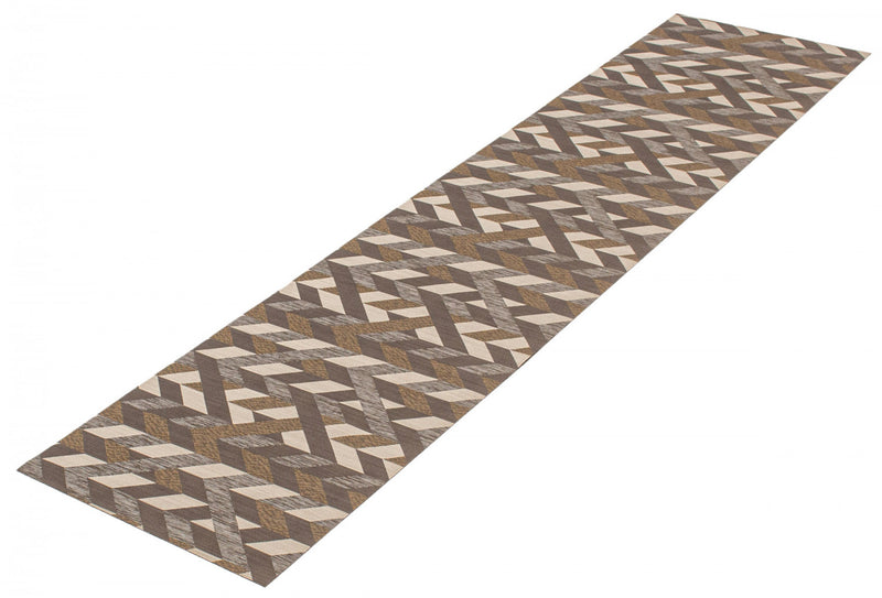 Bellezza Dark Brown 2'2\" x 12'0\" Area Rug