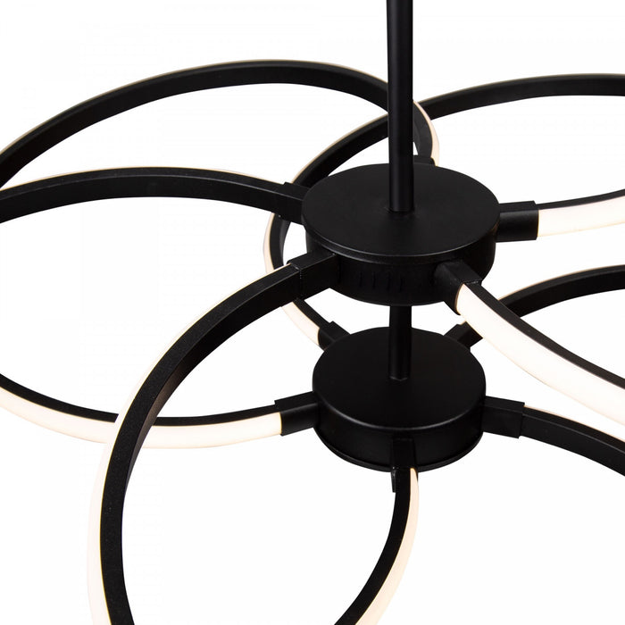 Equinox 40 W LED Black Pendant Light