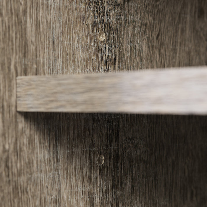 Munich Wall Mounted Media Console - Weathered Oak