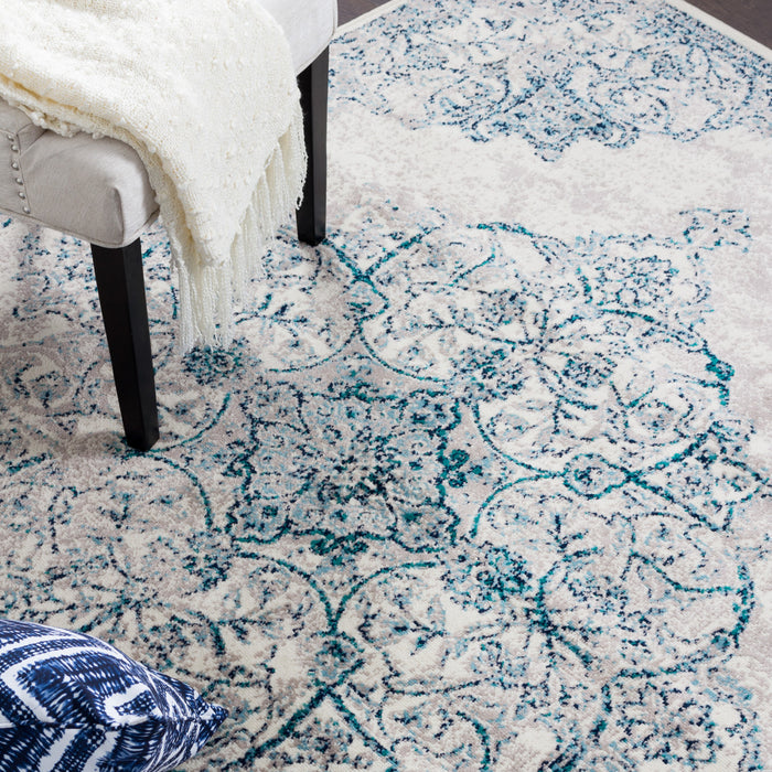 Sav Silver 3x5 Area Rug