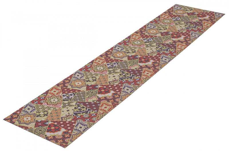 Bellezza Red / Green 2'2\" x 14'0\" Area Rug