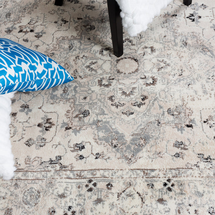 Far Grey 3x5 Area Rug