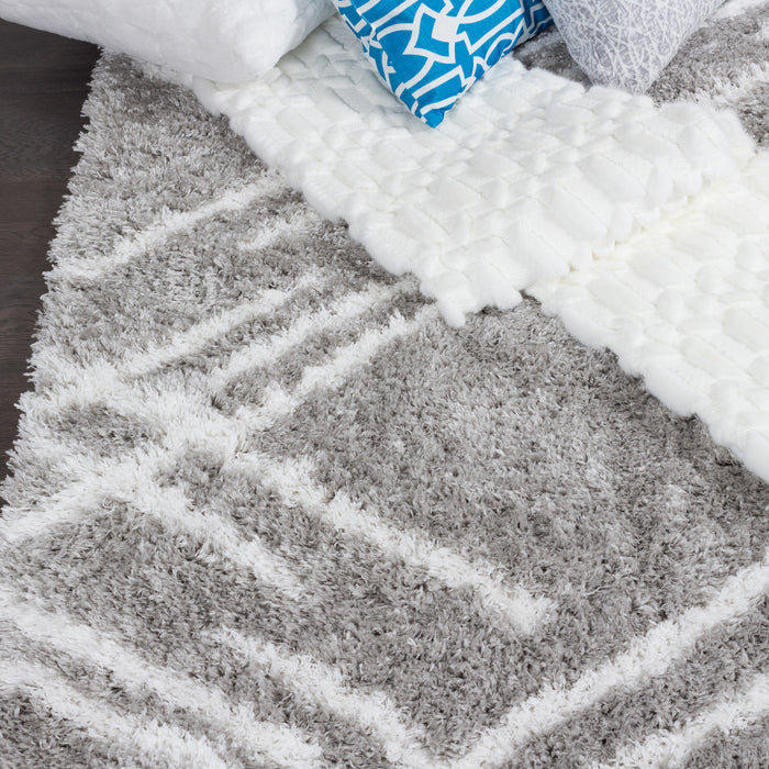 Ker Grey Lines 5x8 Area Rug