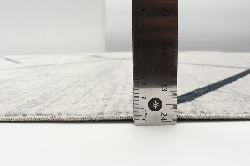 Damali Ivory/Blue Machine Washable Area Rug - 8'0\" x 10'0\"