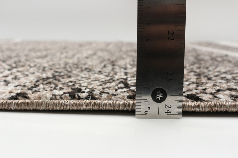 Vera Earth Taupe/Black Area Rug - 7'10\" x 10'5\"