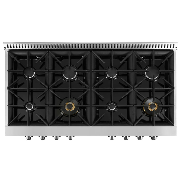 Ancona 48\" Commercial Style Slide-In Gas Cooktop - AN-2162