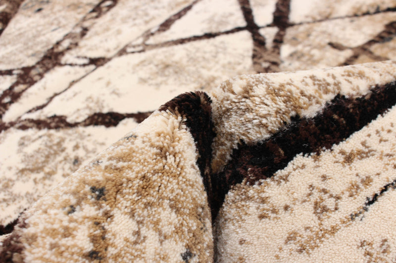 Cherokee Chocolate, Gold Area Rug - 6'7\" X 9'6\" 