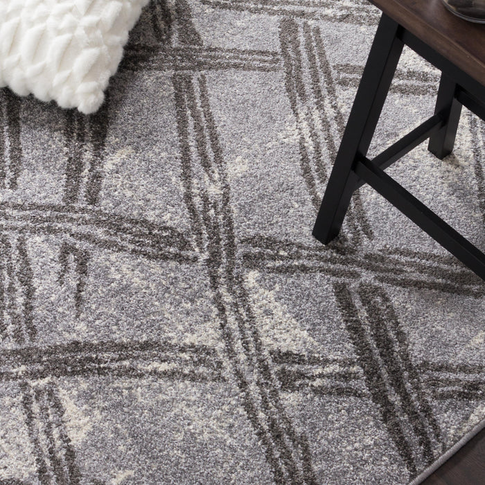 Saveh Brk Lat Grey 3x5 Area Rug