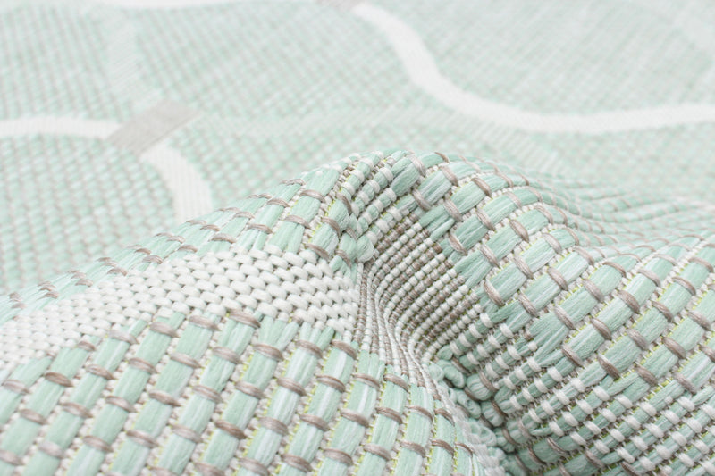 Neisha Abstract Mint Rug 5'3\" X 7'3\" Area Rug