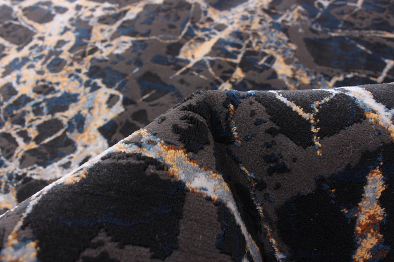 Black Marble Area Rug - 8'0\" x 10'0\"