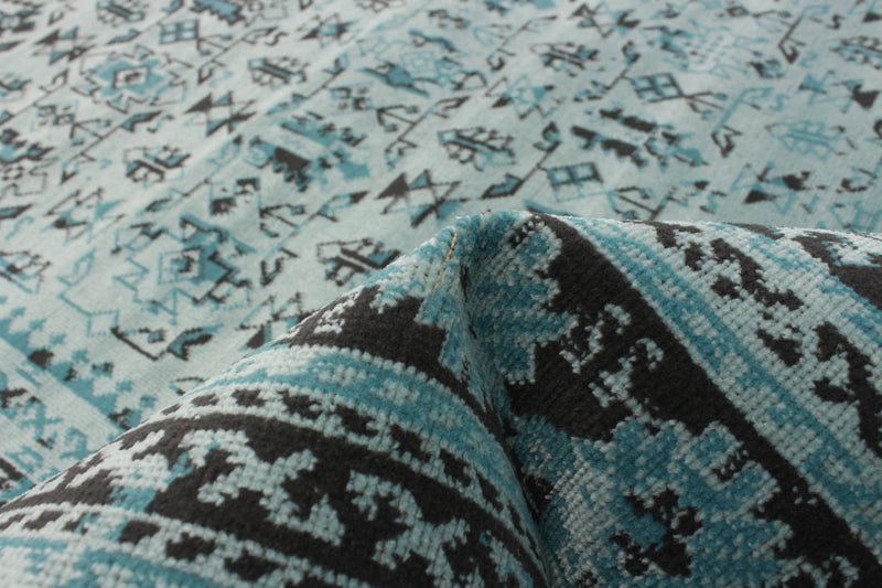 Awena Aqua 5'3\" x 7'7\" Area Rug