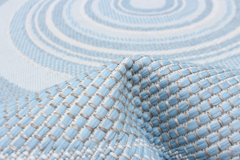 Neisha Modern Light Blue Rug 6'7\" X 9'6\" Area Rug