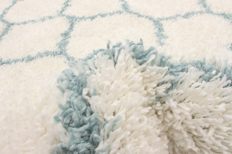 Helma Trellis Cream Shag 6'7\" X 9'6\" Area Rug