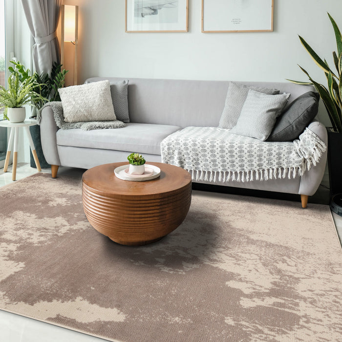 Sav Splash Grey 3x5 Area Rug