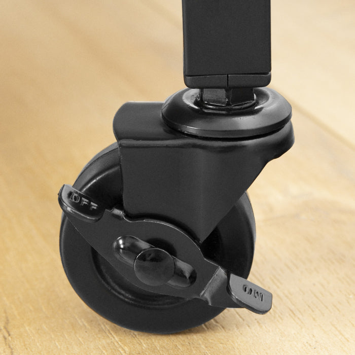 Maliza Bar Cart With Wine Bottle Storage And Wine Glass Rack - Faux Carrara Marble