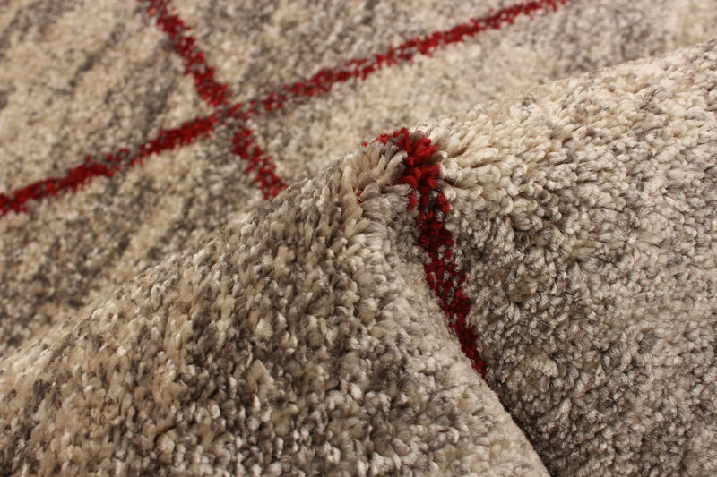 Grande Ivory/Red6'7\" X 9'6\" Area Rug