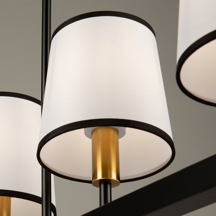 Coco 5-Light Black Gold Ceiling Light