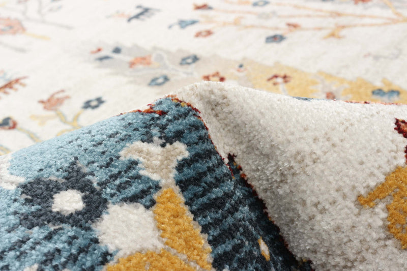 Pine Ivory Machine Washable Area Rug - 5'0\" x 7'0\"