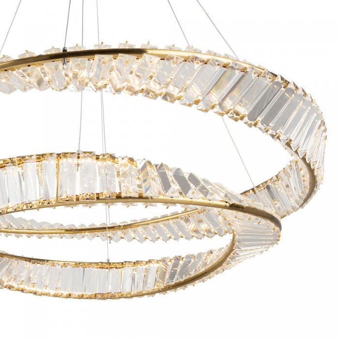 Stella 65 W LED Brushed Brass Chandelier