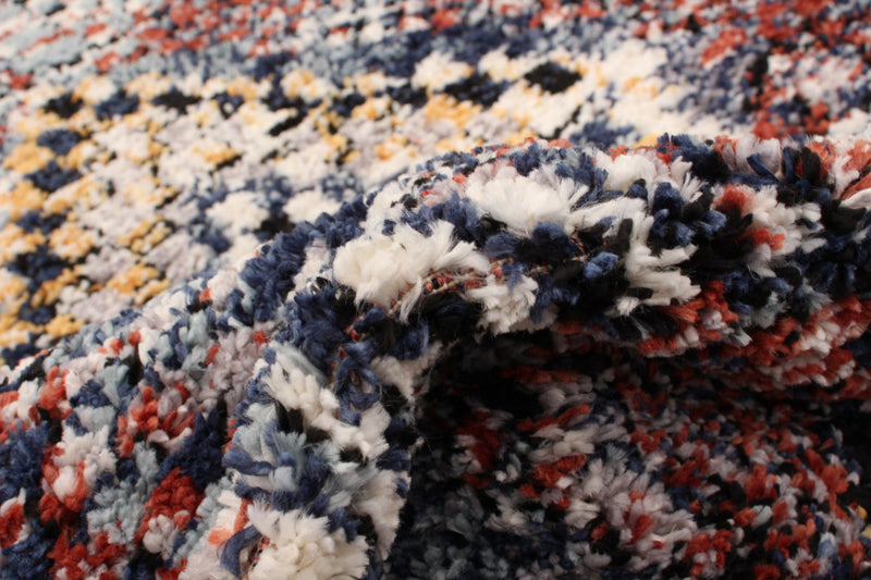 Makondo Mosaique Blue Area Rug - 6'7\" x 9'6\"