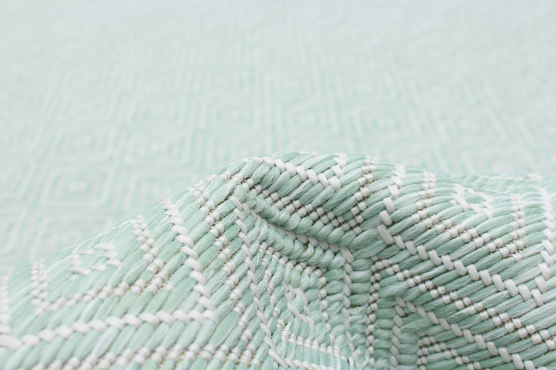 Neisha Diamond Mint Rug 5'3\" X 7'3\" Area Rug